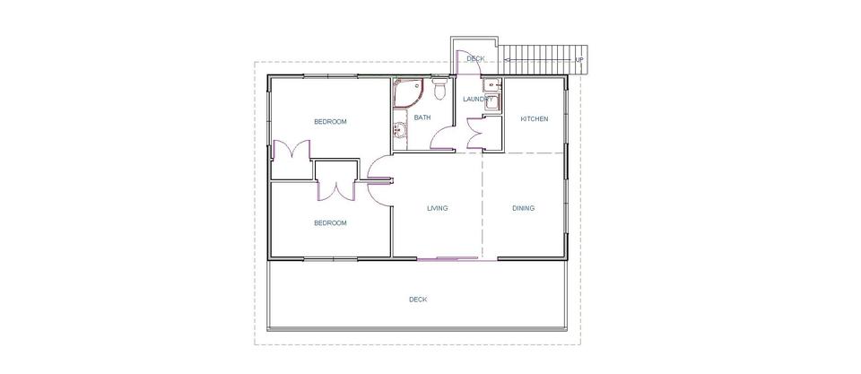 2 Bdrm Home 2nd Floor Layout